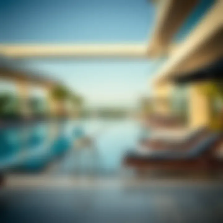 Luxurious amenities at Verdana Residence including a pool and fitness center