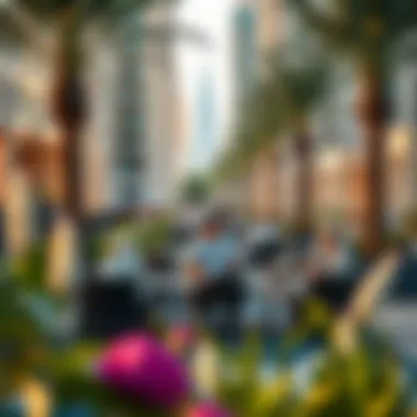 Community Life at Wasl1 Residents enjoying amenities at Wasl1