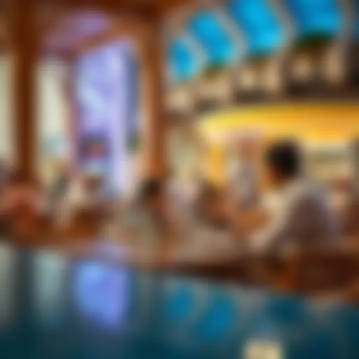 A family dining together in one of the park's restaurants